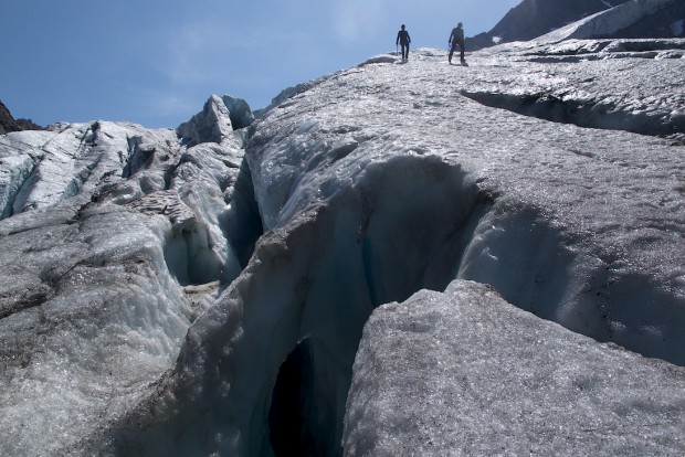 Auch wenn es auf diesem Bild nicht so aussieht. Der Taschachferner ist massiv auf dem Rückzug. Es ist schon traurig, über all auf der Welt die Schönheit der Gletscher schwinden zu sehen.