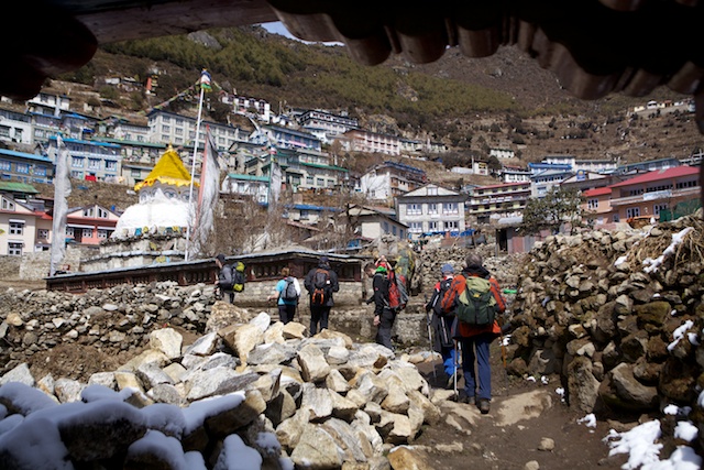 Wenn ich mit meinen Gästen in Namche eintreffe, ist das jedes Mal wie nach Hause kommen. Die Leute auf der Straße begrüßen mich mit meinem Namen und freuen sich, mich wiederzusehen.