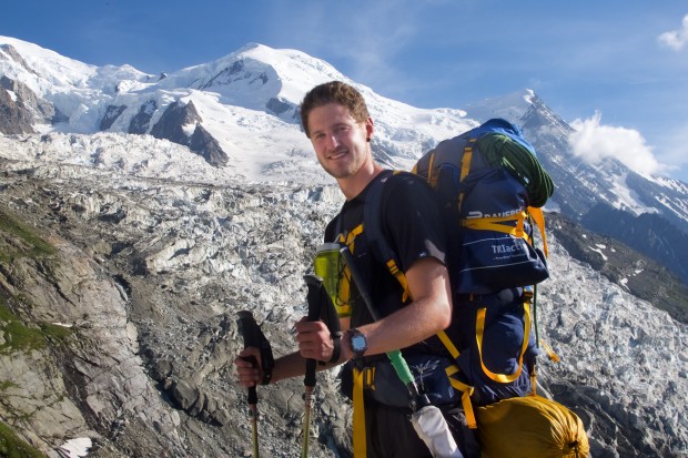 Sven bei seiner Tour mit mir zum Mont Blanc im vergangenen Jahr.