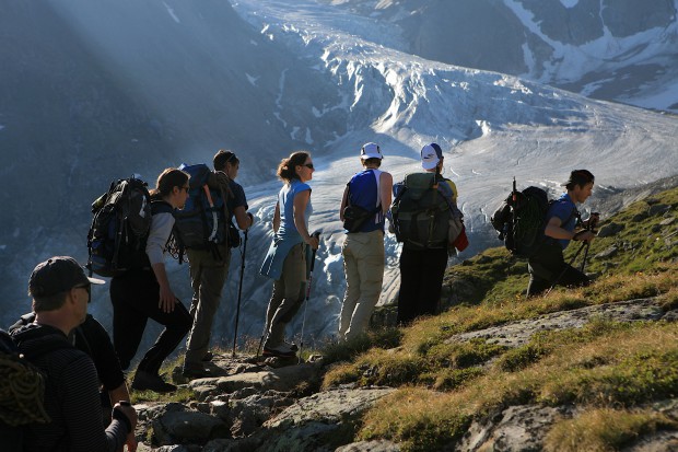 Der Taschachferner im Pitztal ist für das ideale Übungsgebiet.