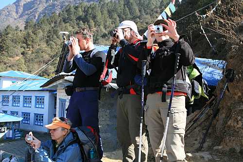 Fotoapparate in Lukla